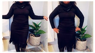 Stay cozy this winter with a DIY fleece dress