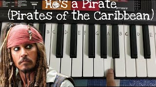 He's a pirate easy piano tutorial.