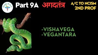 Agadatantra 2nd prof chapter - 1 Part -9A vishavega and vegantara A/c to NCISM