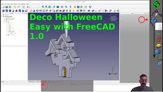 FreeCAD Tutorial for Beginners: Create a Halloween House Decoration (Easy 3D Modeling)