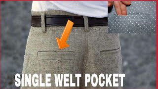 How to make welt pocket tutorial for beginners /Detailed/2020 edition