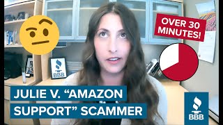 Julie V. "Amazon Support" Scammer (LONGEST scam call yet!)