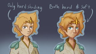 Shading Tutorial | How to combine hard and soft shading.