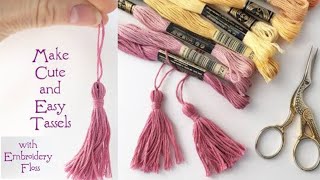 How To Make Embroidery Thread Tassels [ Easy DIY ]