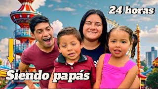 24 HORAS SIENDO PAPÁS REALES 😳 / Los escachaitos 👩‍❤️‍👨