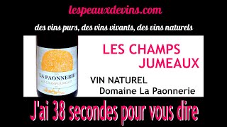 LES CHAMPS JUMEAUX 2015 - vin naturel -  Domaine La Paonnerie