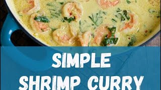 Simple Shrimps curry with Potatoes with coconut milk 13 April 2023 #shrimpcurry #easyrecipe #recipe