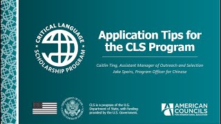 2025 Application Tips for the CLS Program Overseas Webinar