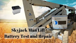 Skyjack Man Lift - Battery Test And Fix