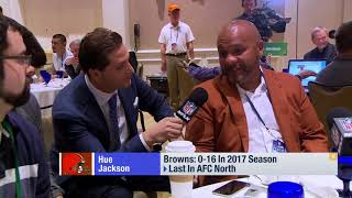 Hue Jackson:" Browns need to find the right fit of the QB draftees" | Mar 27, 2018