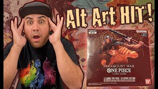 One Piece Card Game Paramount War Booster Box Opening! Alt Art HIT!