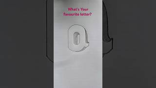 How to draw 3D letter Q | 3D art | drawing with pencil | pencil sketch #3ddrawing #shorts