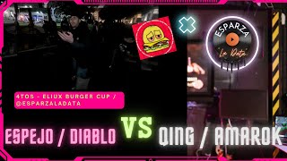 BATALLON | ESPEJO x DIABLO vs QING x AMAROK |4TOS DE FINAL ELIUX CUP@esparzaladata #freestyle #chile