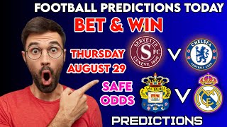 FOOTBALL PREDICTIONS TODAY 29/08/2024|SOCCER PREDICTIONS BETTING TIPS,#betting@sports betting tips