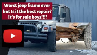 Worst Jeep frame repair ever!!!!