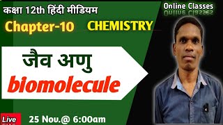 जैव अणु, biomolecule Class 12 Ncert Chemistry #plsirchitrangi