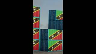 Saint Kitts and Nevis export import container video short