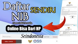 cara membuat Nomor induk berusaha online  2024