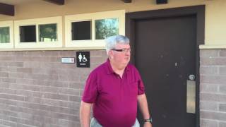 Bill's Crowley’s assessment of the Death Valley Furnace Creek women's bathroom