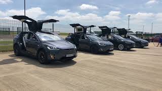 4 Way Tesla Model X Easter Egg Action - Fully Charged Show Live 2018 [4K]