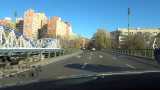 Paseo por Zaragoza en coche.  De San Ignacio de Loyola a la Plaza de Mozart. Diciembre 2023