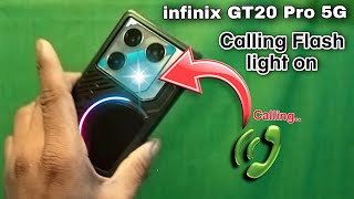 How to turn on flashlight when a call comes in Infinix G20 Pro phone | flashlight on Incoming calls