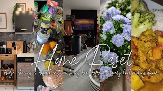 *NEW* HOME RESET | CLEANING MOTIVATION | FRIDGE CLEANING, LIVING ROOM REFRESH, GROCERY HAUL, DINNER