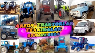 Arzon Traktorlar 27.MART.2024 Belarus Mtz T28 T40 Yumz Mini Tractor New Holland Gazel Claas Vodavoz