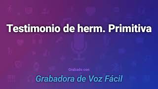 Testimonio herm Primitiva Gimenez