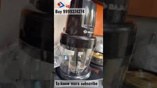 Bajaj chopper pro black with dc motor dual ss chopping blade for fine chopping  latest demo price