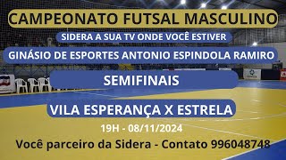 Campeonato futsal Siderópolis 2024 - Vila Esperança 6 x 3 Estrela