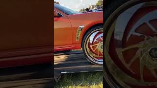 32 inch wheels just spinnin #carshow #stuntfest #blockparty #cars #stuntfest2023