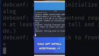 How to install assetfinder in kali Linux #kalilinux #assetfinder #tomnomnom