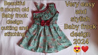 Baby Frock Cutting and Stitching//One Strap One Shoulder Baby Frock Cutting & Stitching for 6 month