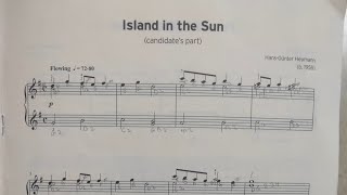 Island in the Sun candidate part piano piece