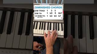 3 Ways To Play Diminished Chords (Beginner Piano Lesson) #piano #pianotutorial #pianolesson