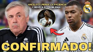 🚨NO CREAS ESTO! ANCELOTTI REVELA EL PROBLEMA DEL REAL MADRID! NOTICIAS DEL REAL MADRID HOY