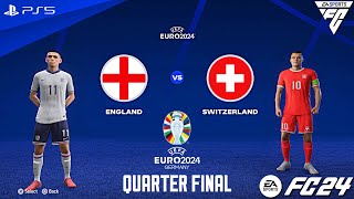 FC 24 - England vs. Switzerland - EURO 2024 Quarter Final Match | PS5™ [FullHD]