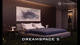 Dreamspace 5 Bedroom interior cinematic animation in d5 render  @RenderingArtists