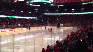 Dude streaks at the flames game!!