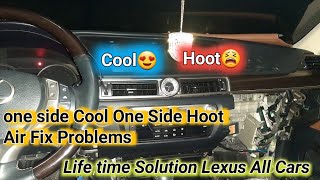 Why is half my AC blowing hot air|How to Lexus ES350 |  AC only work on passenger side?