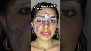 #shorts Zodiac makeup inspired by Gooddess #shorts #pisces #cancer #capricon #sagittarius #libra