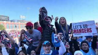 Rangers fans celebrate at World Series Parade in Arlington