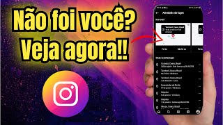 COMO VER QUEM ESTA CONECTADO A CONTA DO INSTAGRAM?!