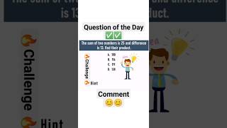 Question of the day🤔 only for  genius  #shorts #youtubeshorts #maths #study #viralvideo #shortvideo