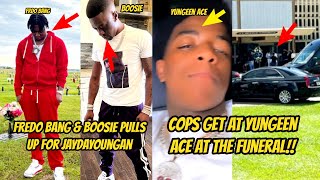 FREDO BANG & BOOSIE PULLS UP FOR JAYDAYOUNGAN!! C0PS GET AT YUNGEEN ACE AT THE FUN3RAL! JACKBOY NEWS