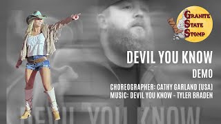 Devil You Know   Line Dance Demo