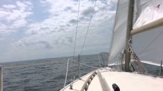 Buzzards Bay sailing from New Bedford towards Cuttyhunk