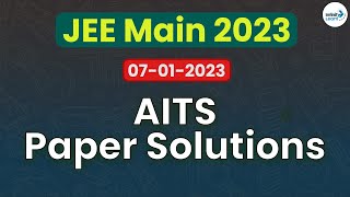 AITS - JEE Main 2023 Paper solutions || 07-01-2023 || Infinity Learn