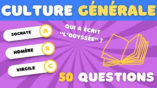 Le GRAND quiz de CULTURE générale📖🌏 |  # Episode 1 |  50 Questions